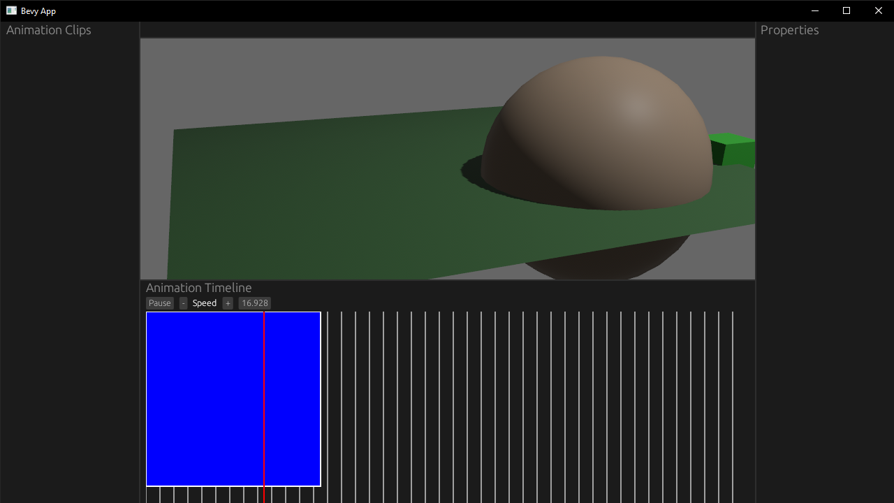 A blue square with a 2 pixel white stroke is now drawn on the animation timeline.