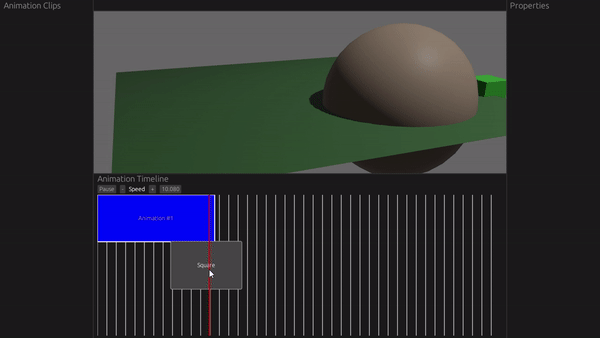 Example of a simple drag and drop system. When the user stops dragging, the button “teleports” to the next position instantly. 