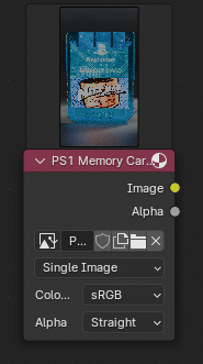 The image node inside the compositor node graph